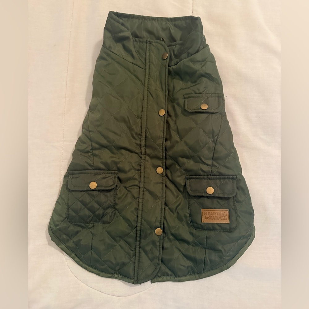 Quilted Green Pet Vest